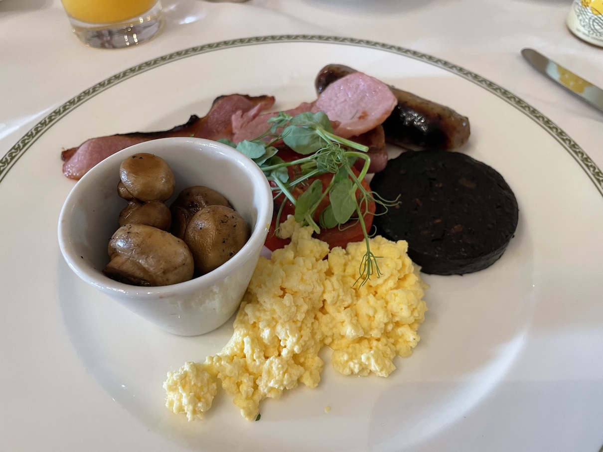 Cooked breakfast at The Grand Hotel Eastbourne