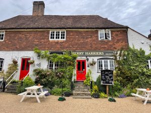 Merry Harriers pub Surrey review pub exterior