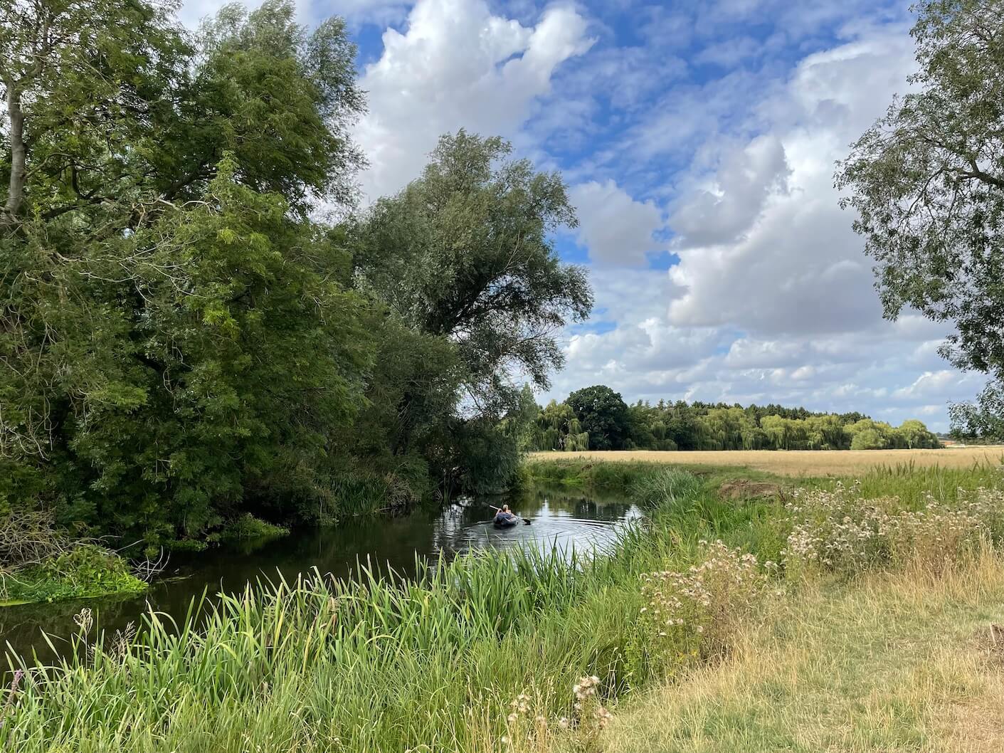 a bend in the Great Ouse river