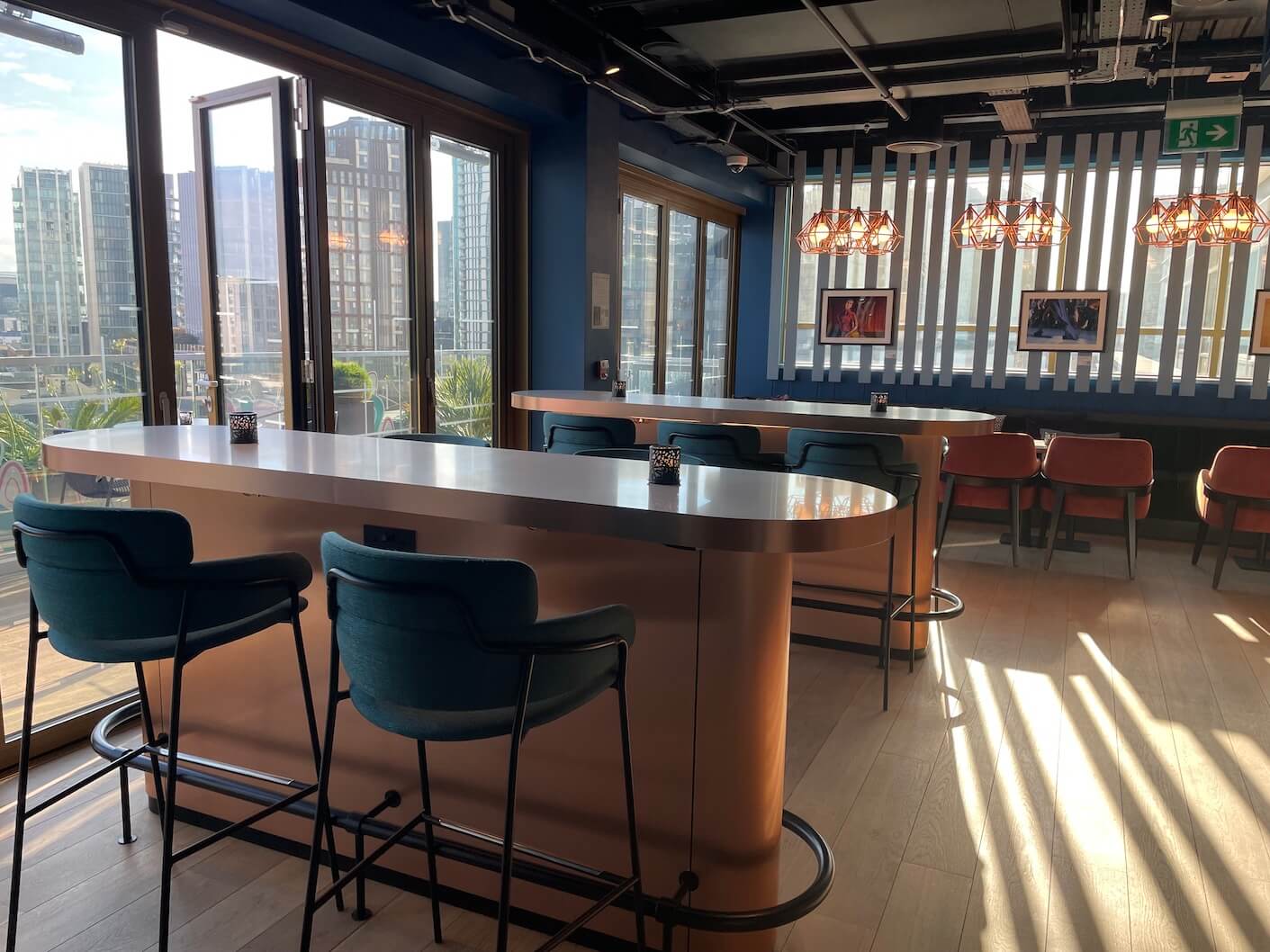 Hyatt Place London City East PocketSquare cocktail bar interior