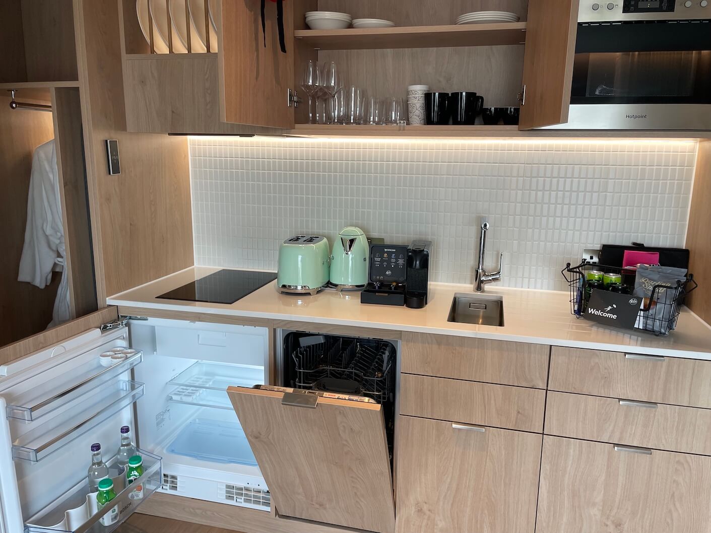 Kitchen at Wilde Staycity Aparthotel in London Paddington 