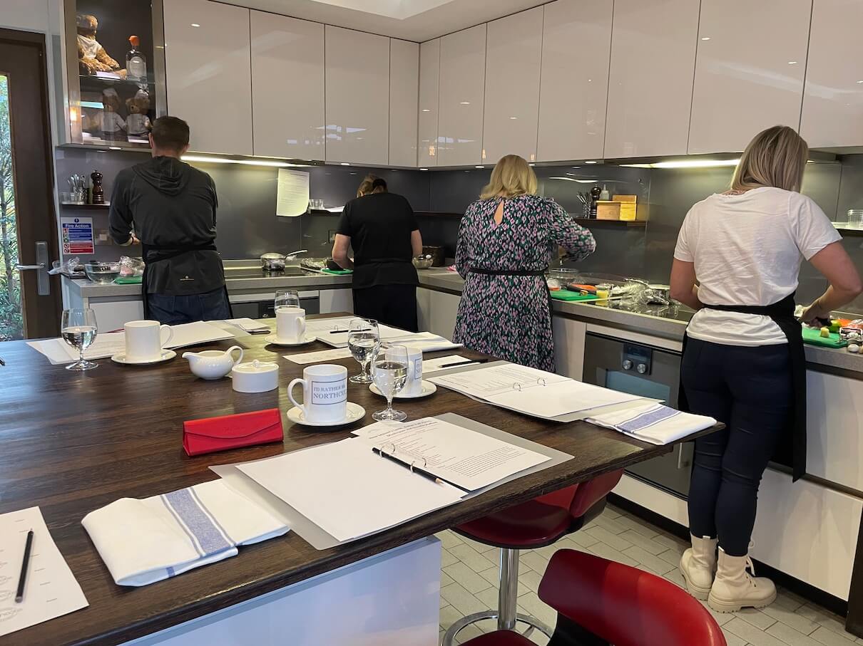 Students at Northcote Cookery School