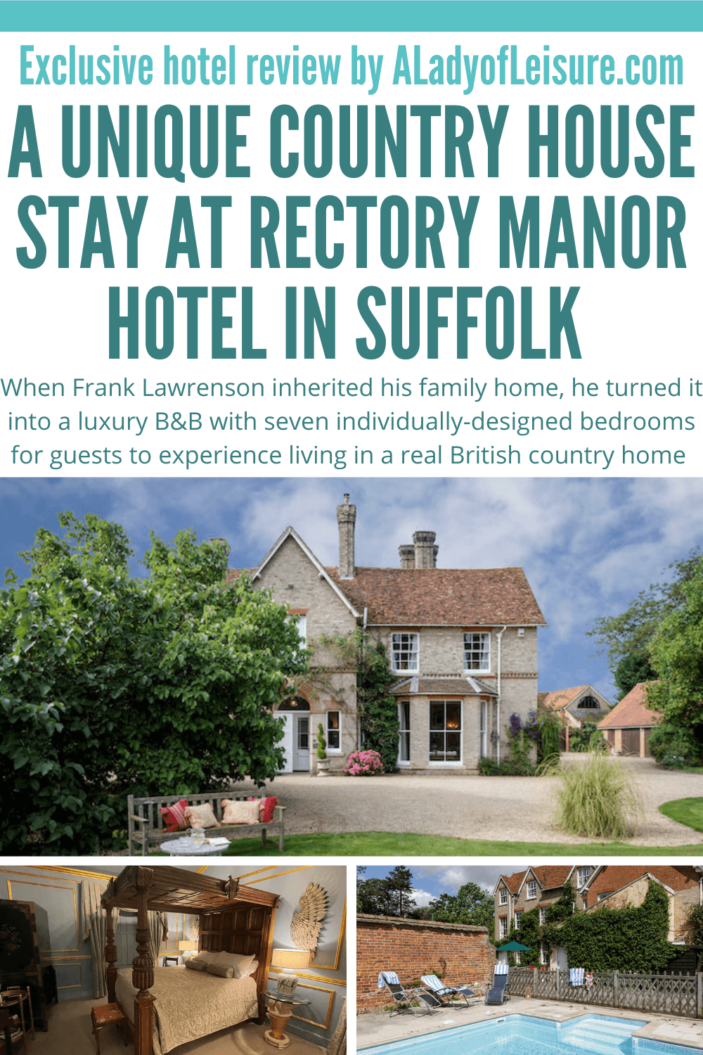 Rectory Manor hotel Suffolk Pinterest