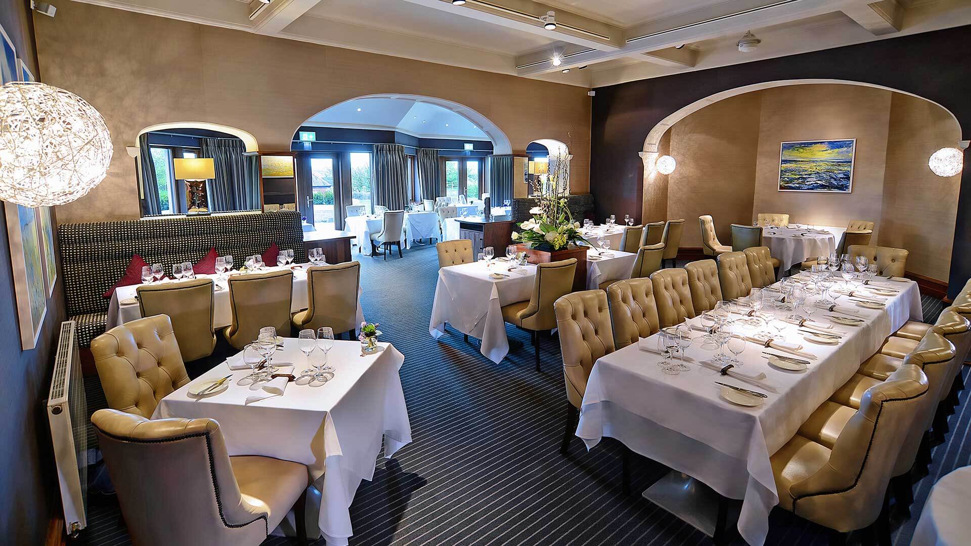 the restaurant at Northcote hotel Lancashire