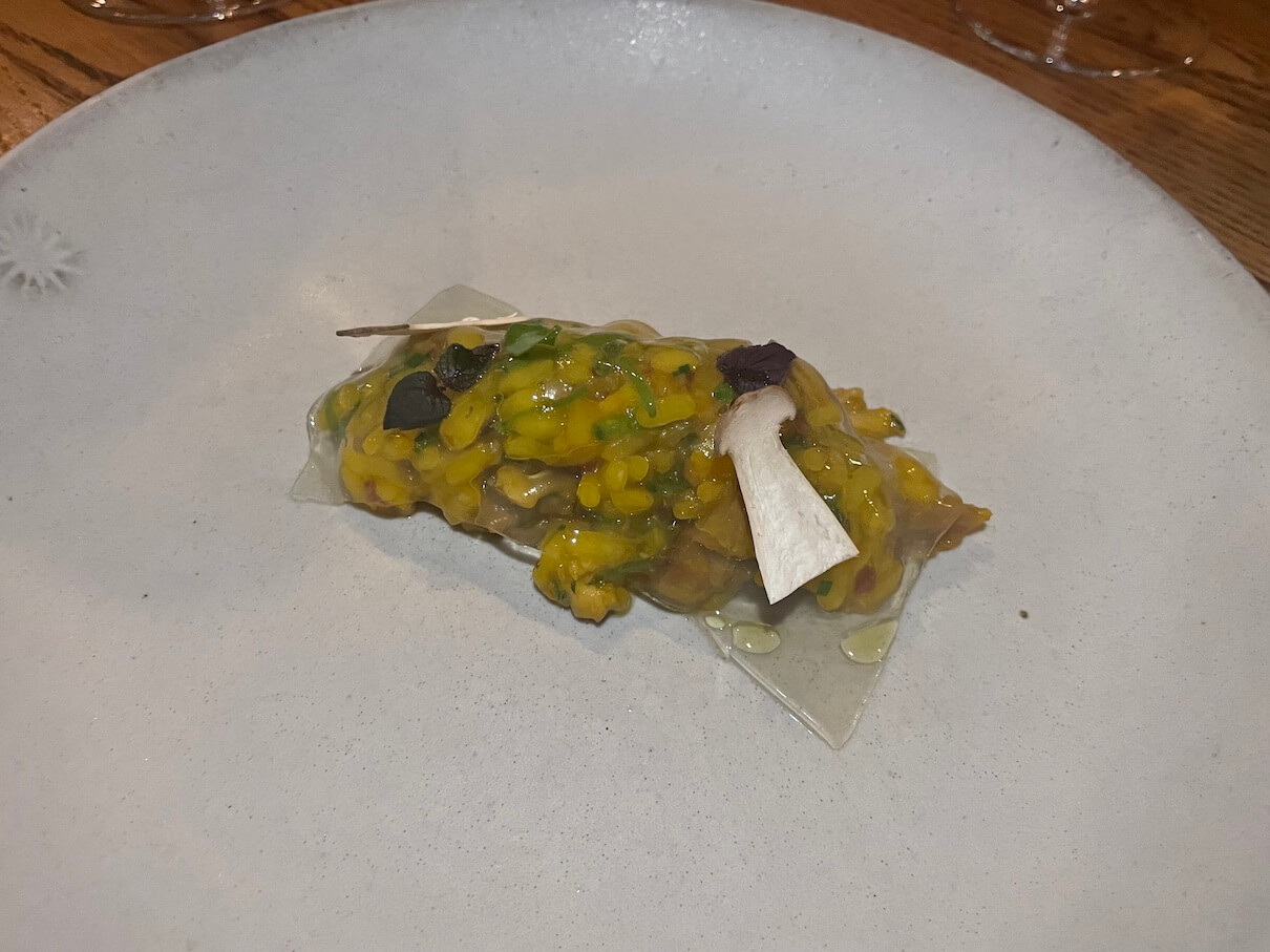 Lake District hare, with baby king oyster, mangetout, Iberian ham and arbequina Lake District hare, with baby king oyster, mangetout, Iberian ham and arbequina