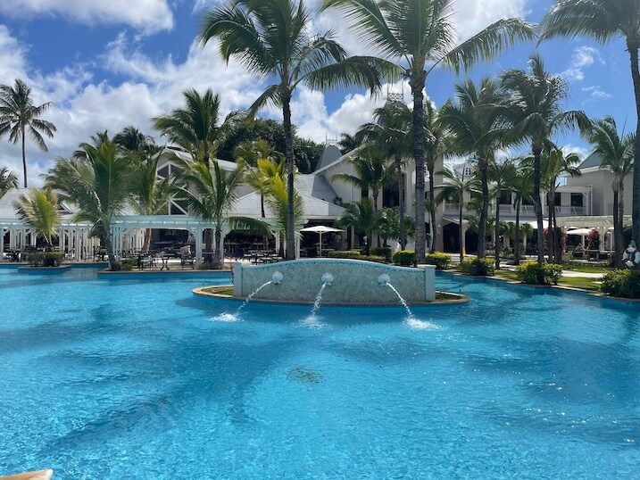 open air swimming pool at the sugar beach resort