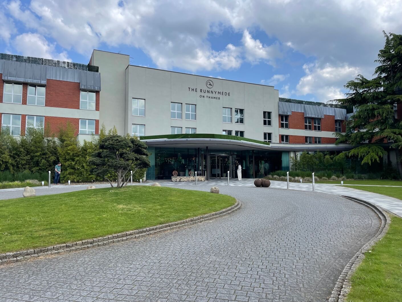 The entrance to the Runnymede hotel and spa 