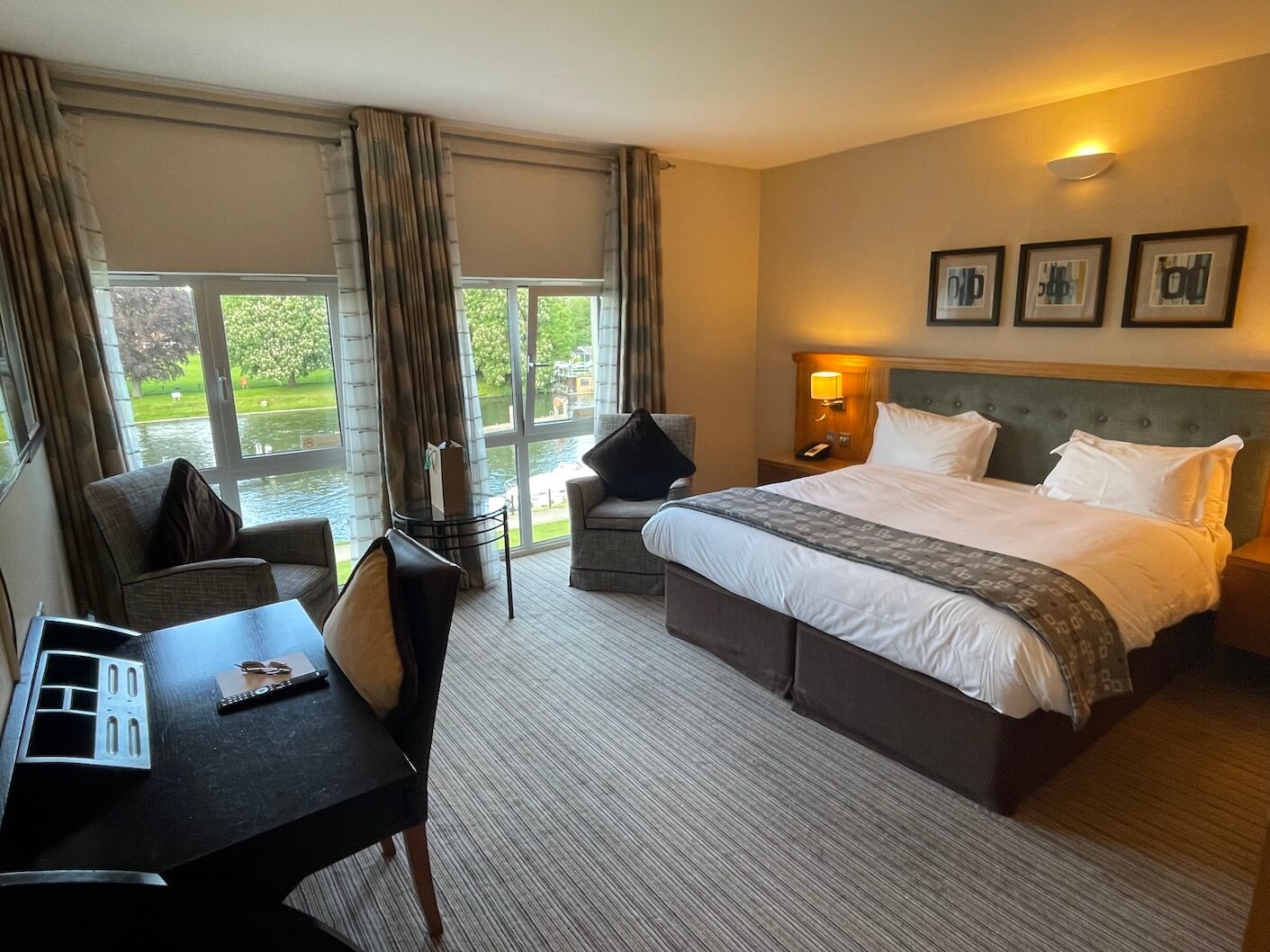Deluxe bedroom at The Runnymede hotel and spa