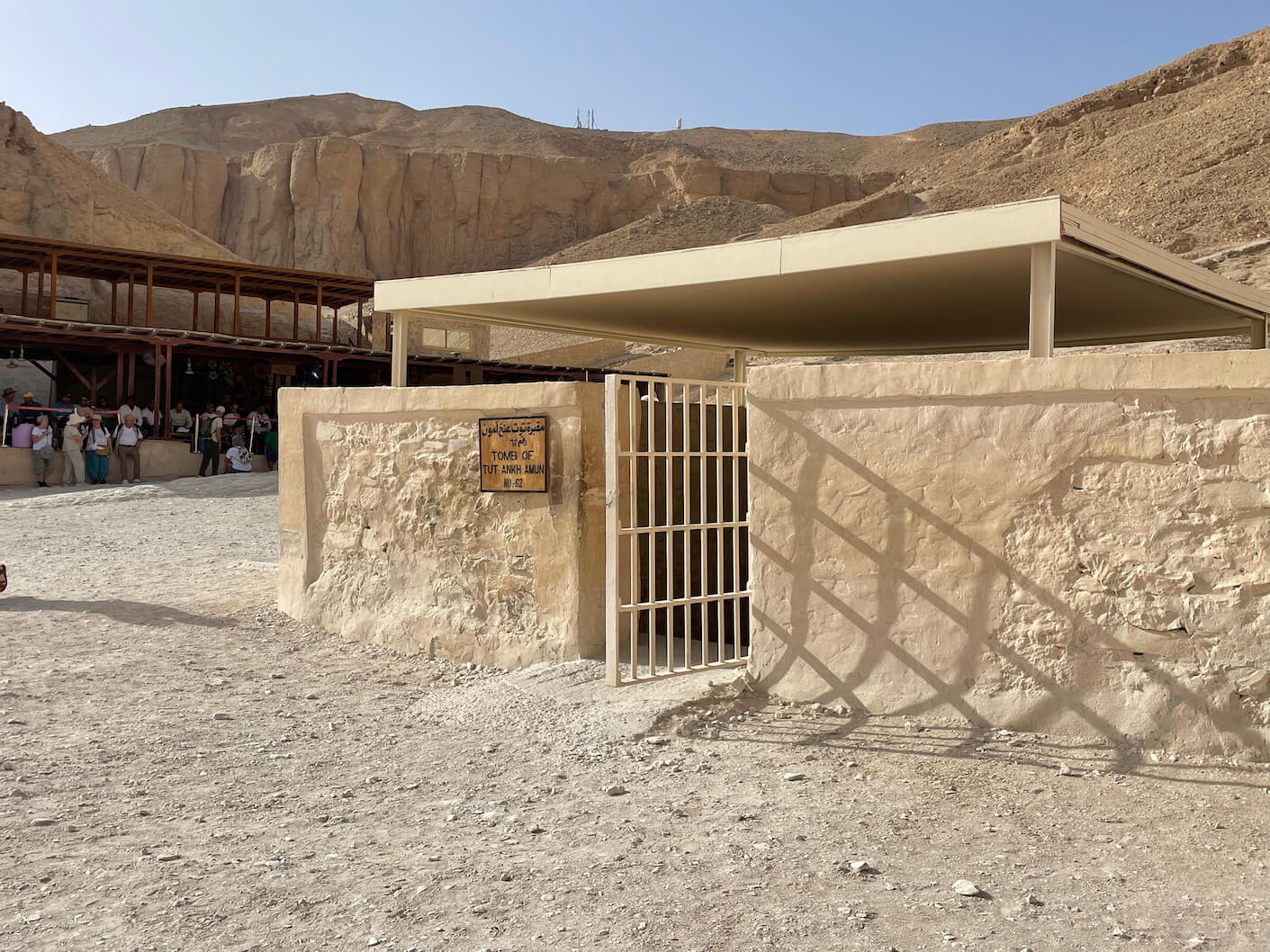 entrance to Tutankhamen's tomb in the Valley of the Kings