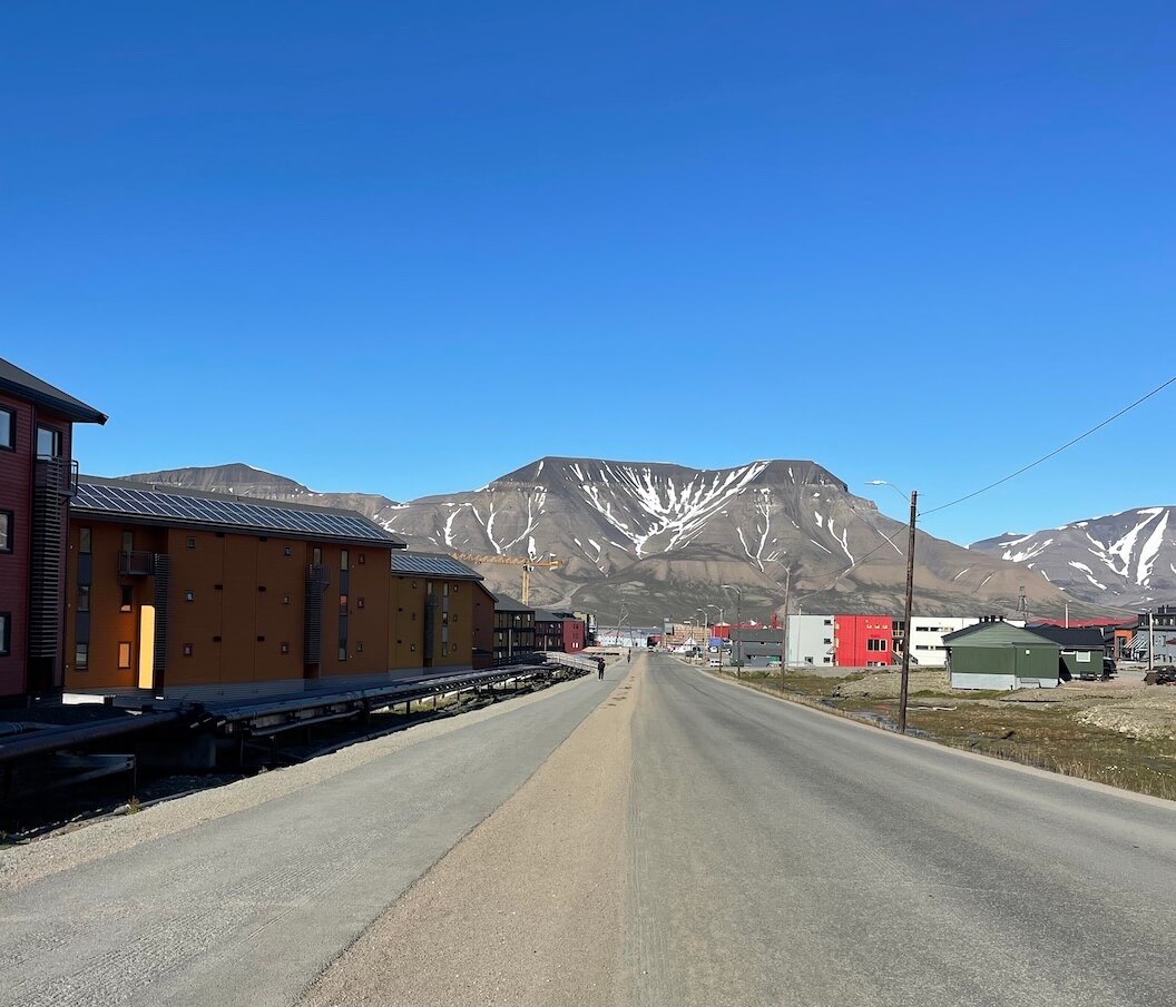 main street in Longyearbyen