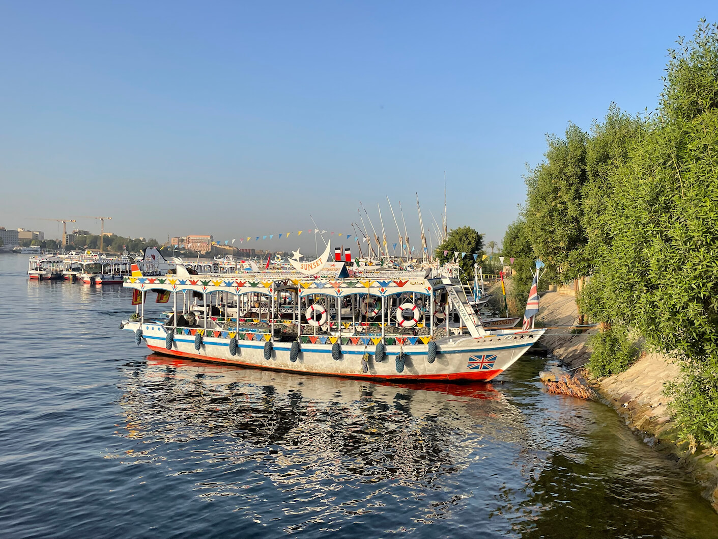 river boats on the Nile in Luxor things I loved about Egypt