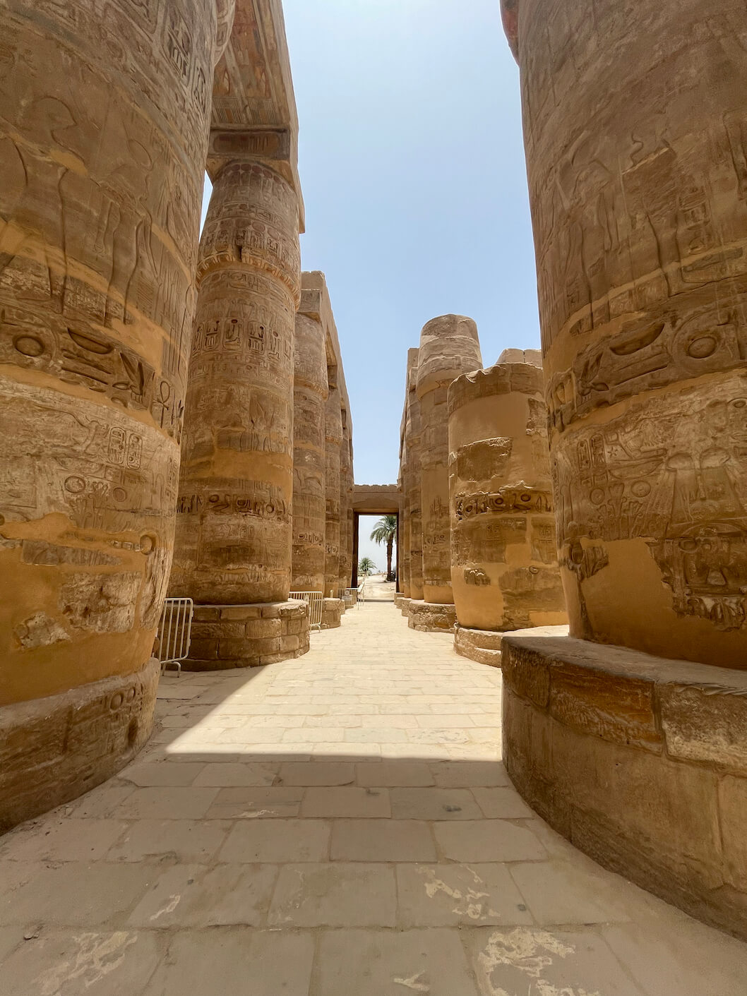 stone columns in the Temple of Karnak