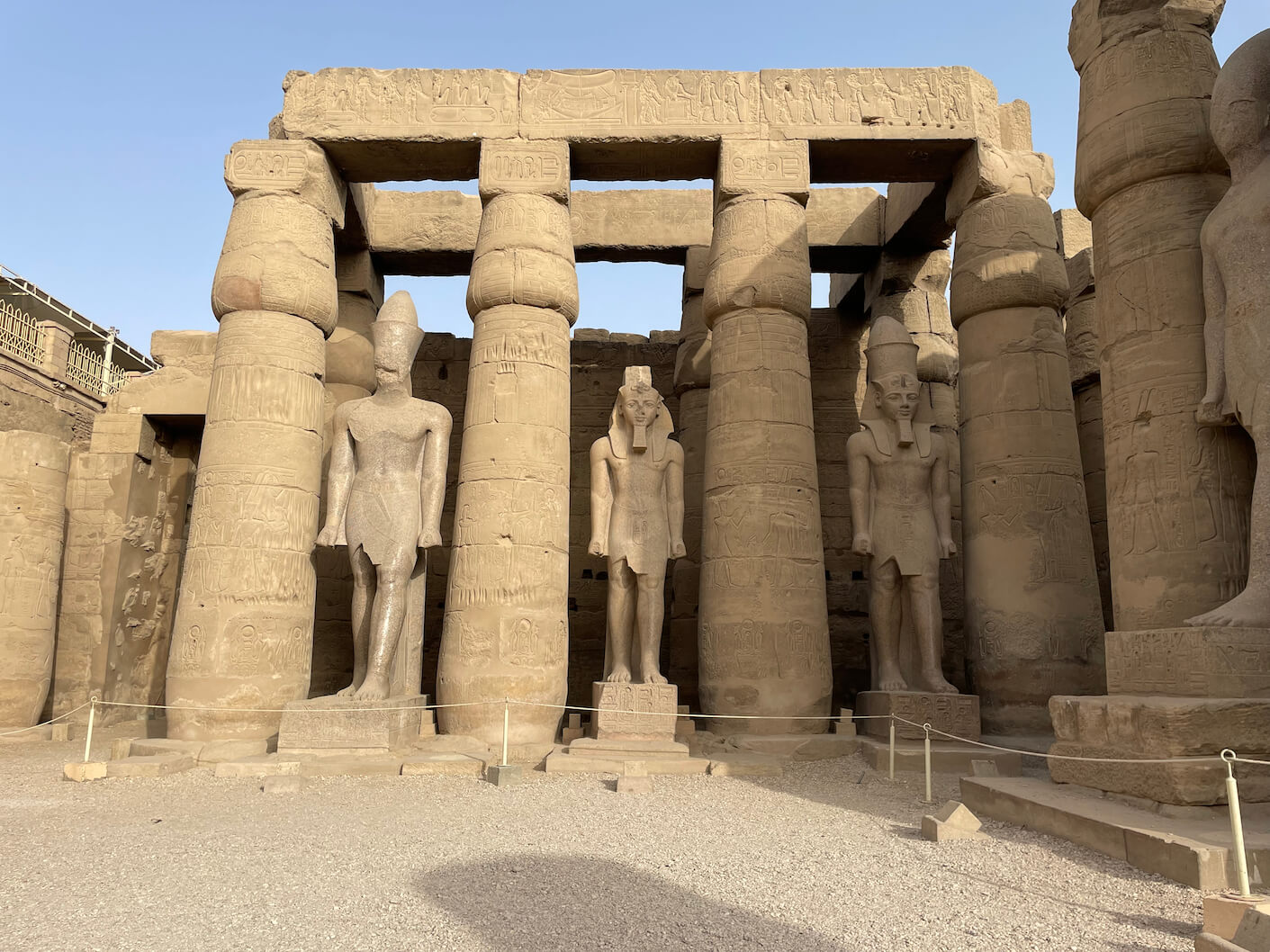 Statues at the Temple of Luxor egypt holiday