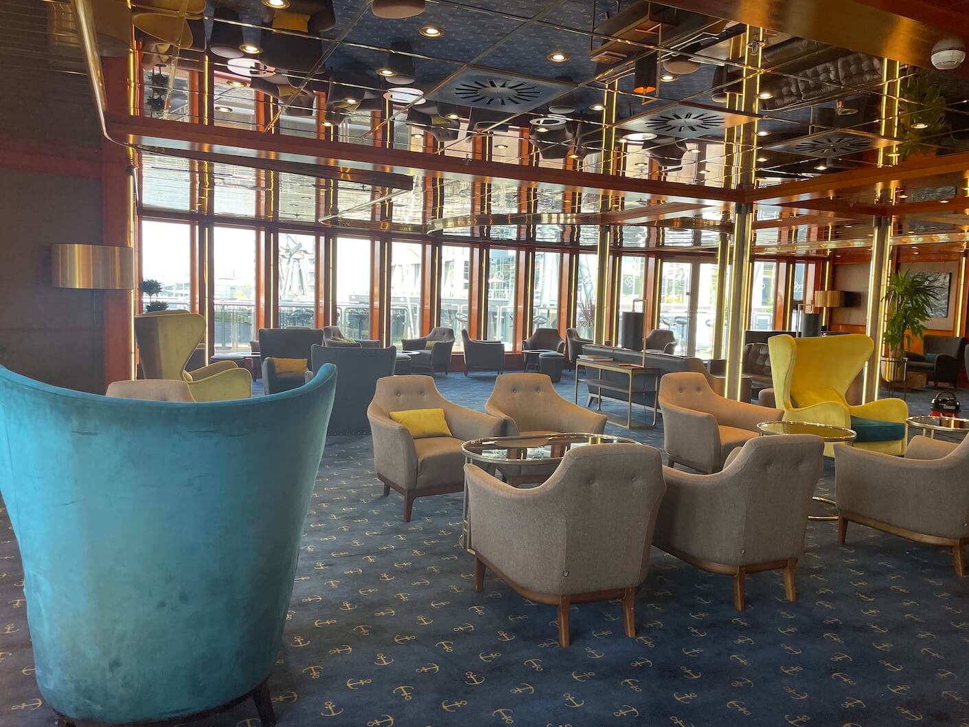 The lounge at the Sunborn Yacht hotel London