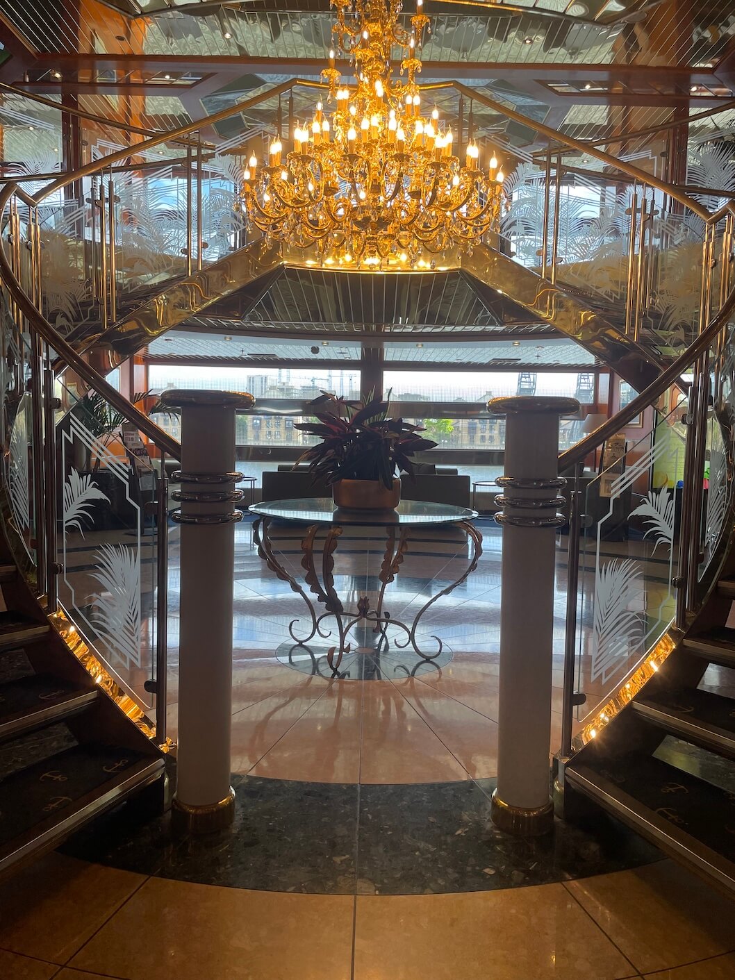 reception lobby at Sunborn Yacht hotel London