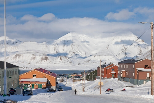 The town of Longyearbyen in Svalbard is the most northerly settlement in the world