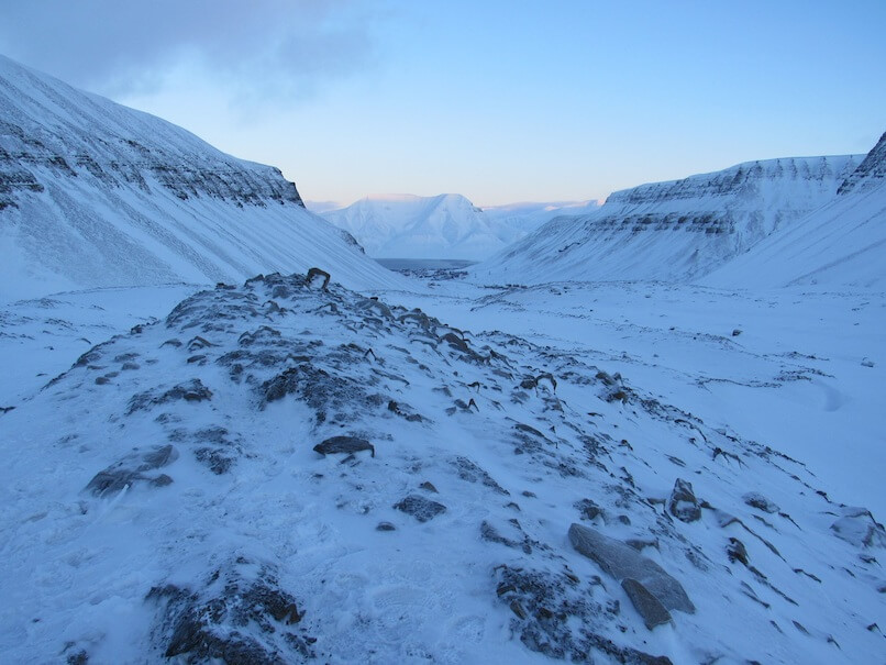Svalbard in the winter