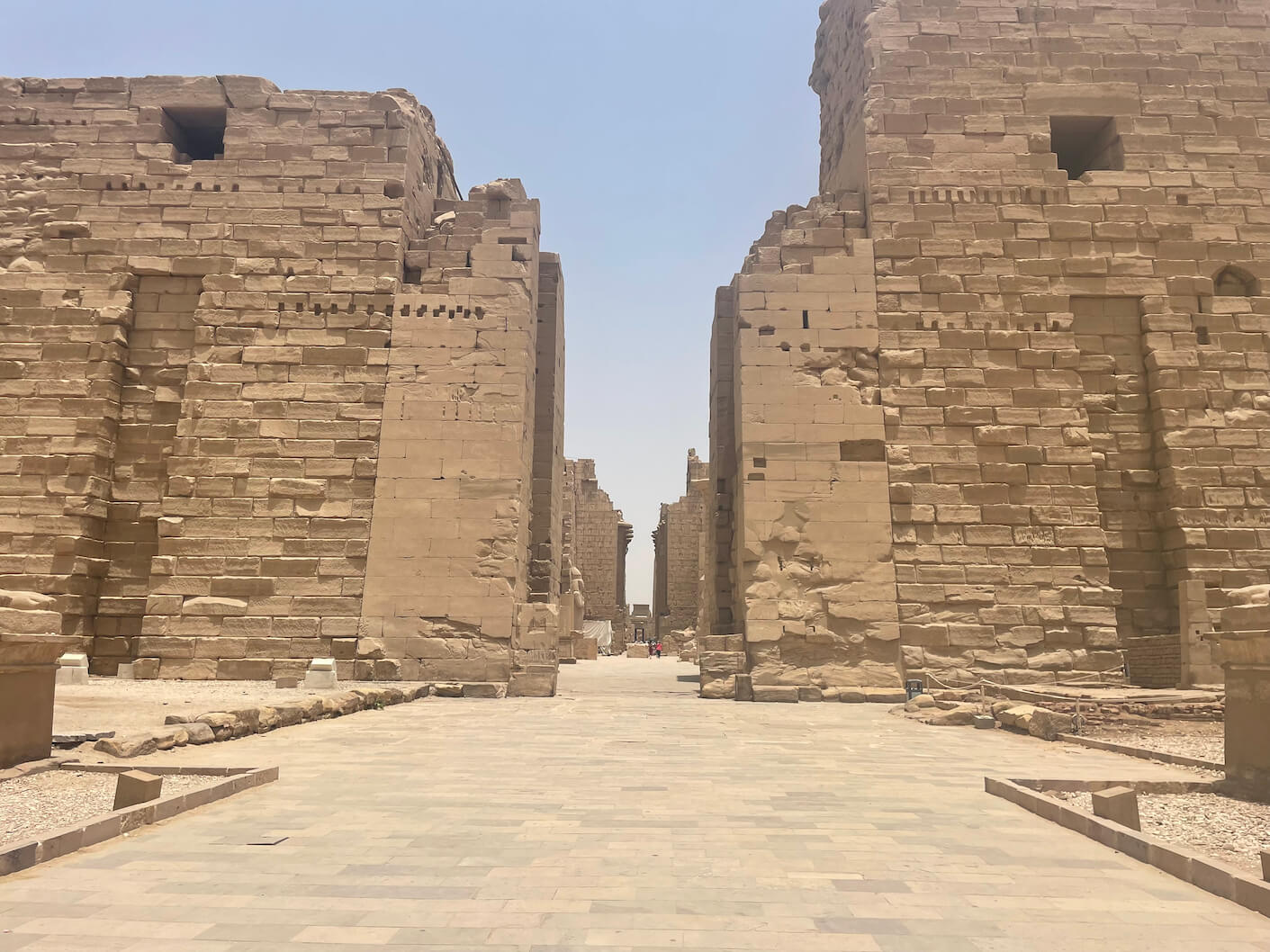 The impressive entrance to the Temple of Karnak