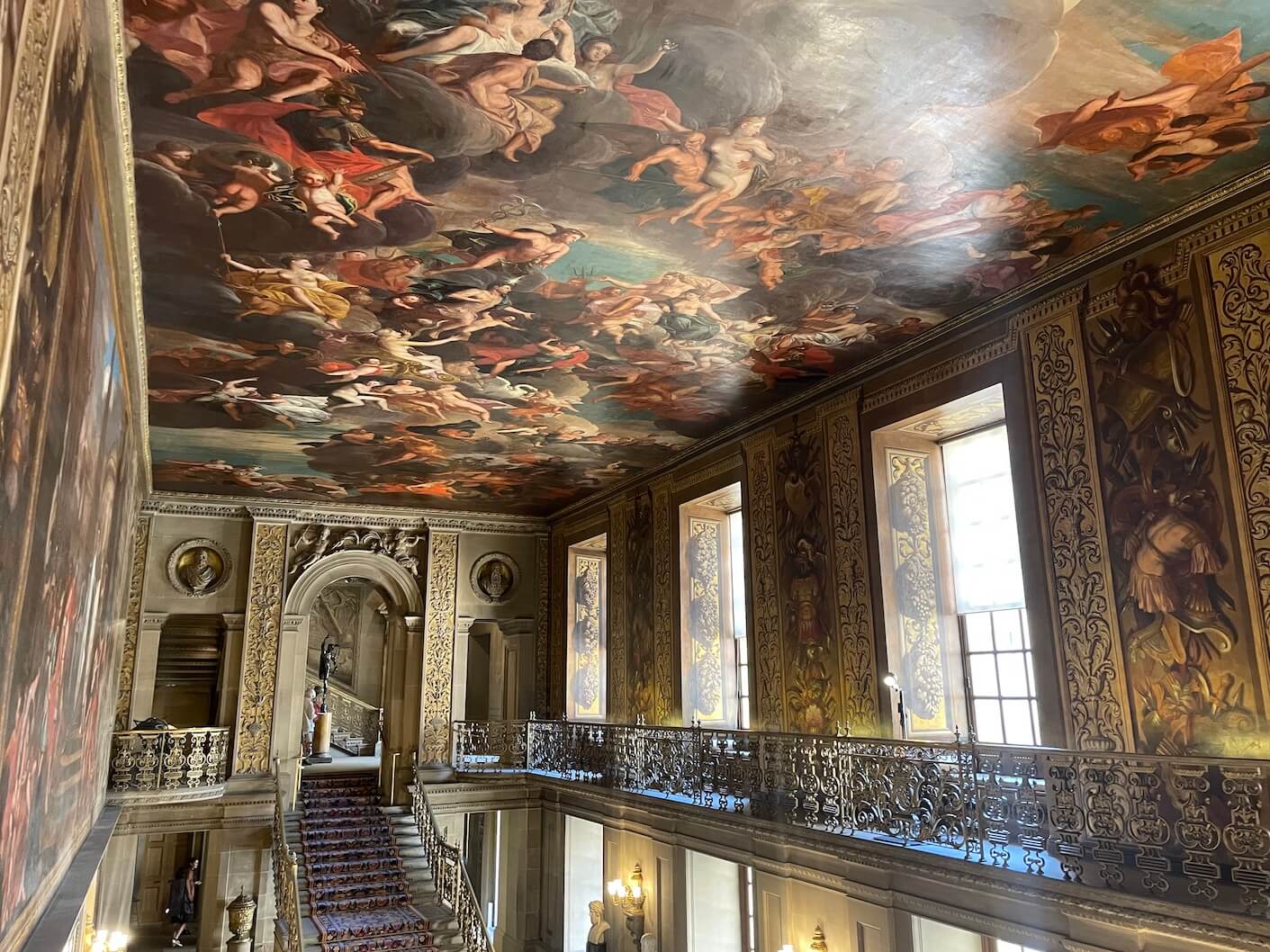 entrance hall at Chatsworth House