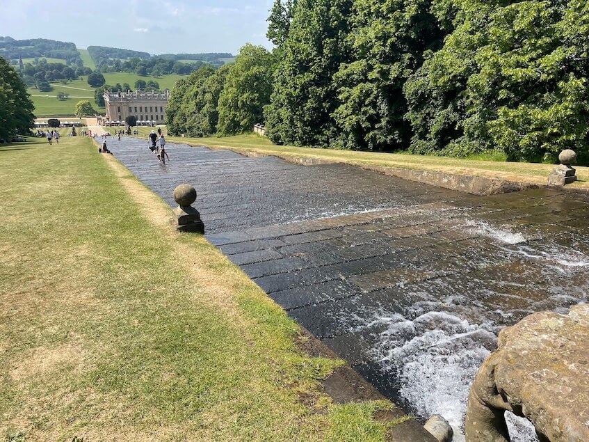Cascade water feature at Chatsworth