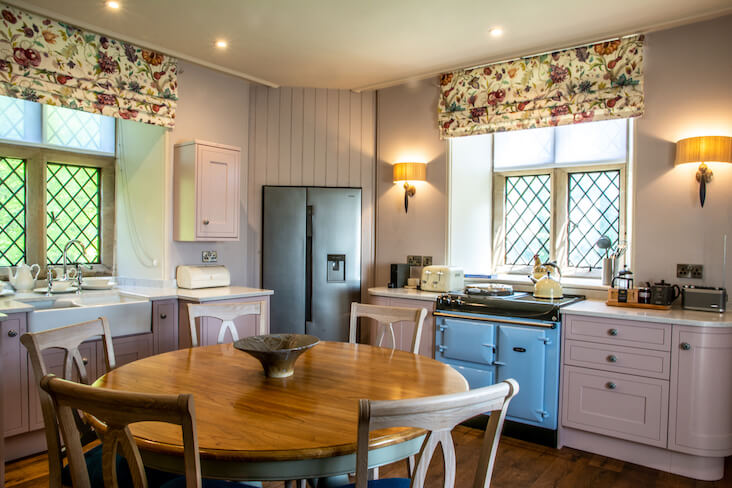 kitchen at the the Hunting Tower 
