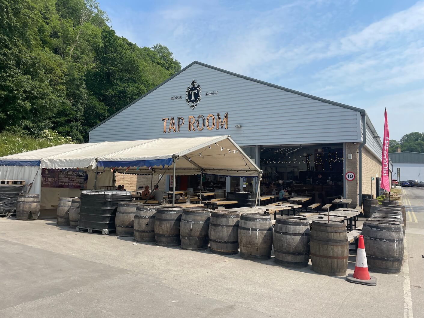 vast tap room at the award-winning Thornbridge Brewery