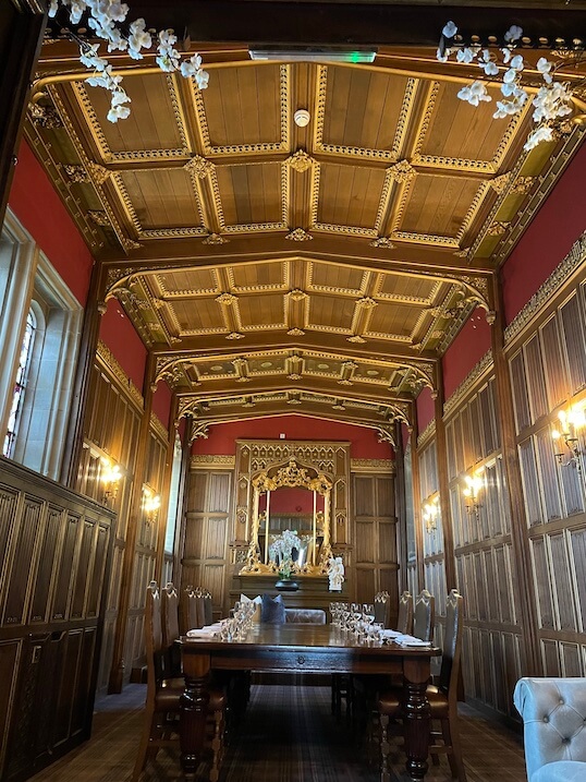 former chapel at Hoar Cross Hall hotel