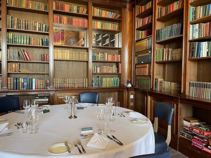 The Library room at Hoar Cross Hall hotel