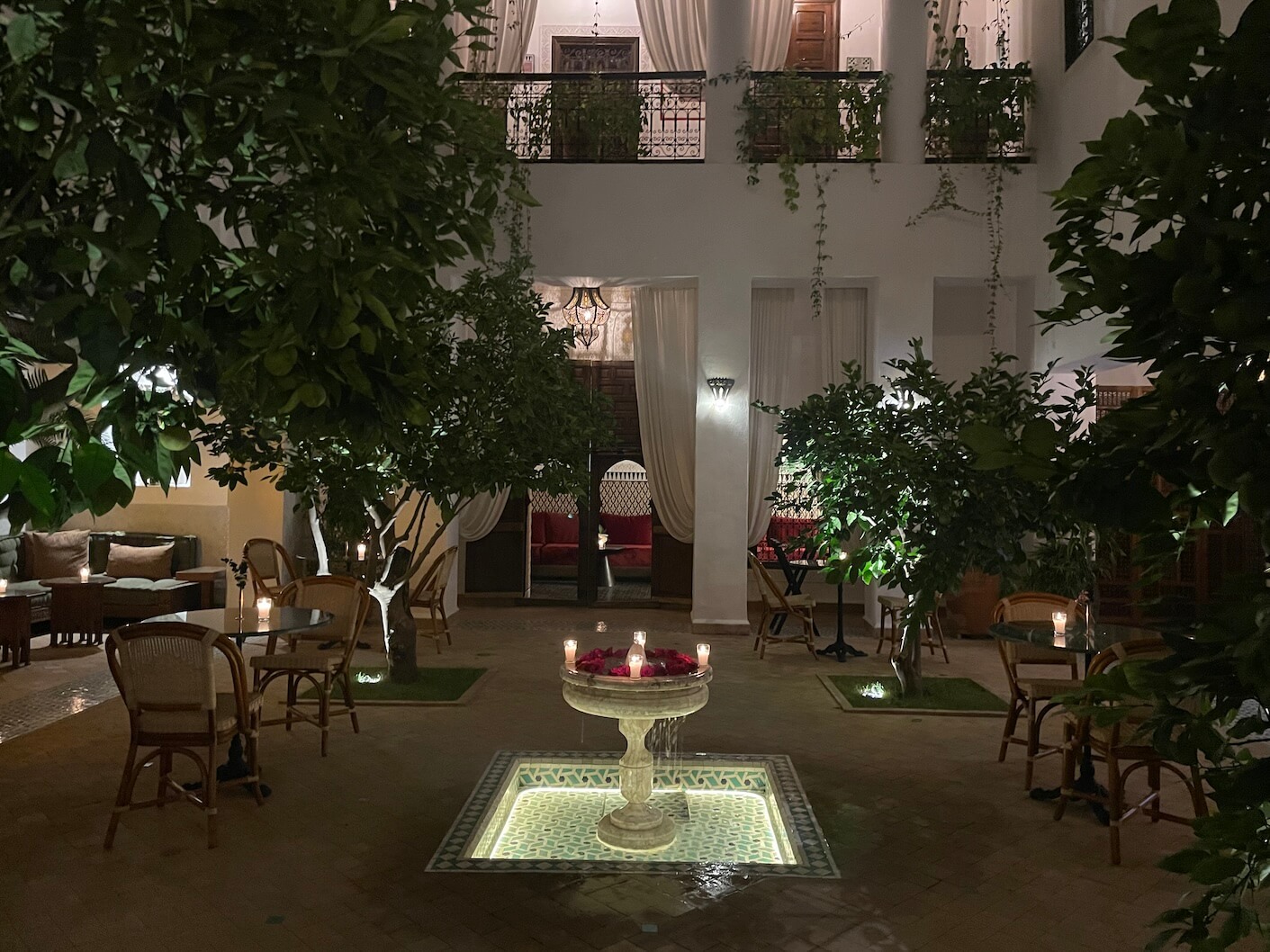 IZZA's central courtyards