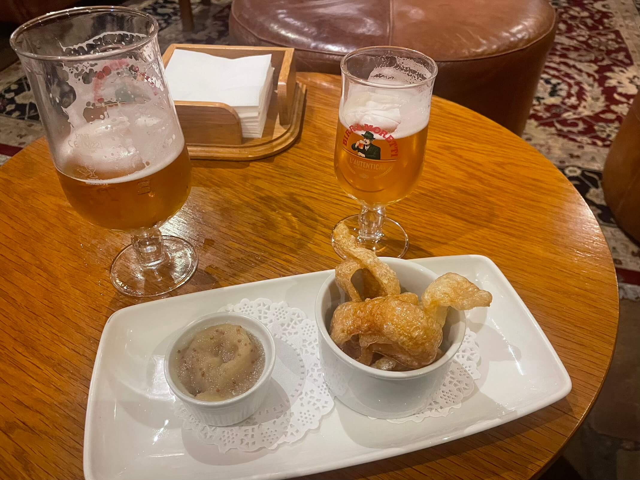 Gibbon Bridge hotel review pork crackling