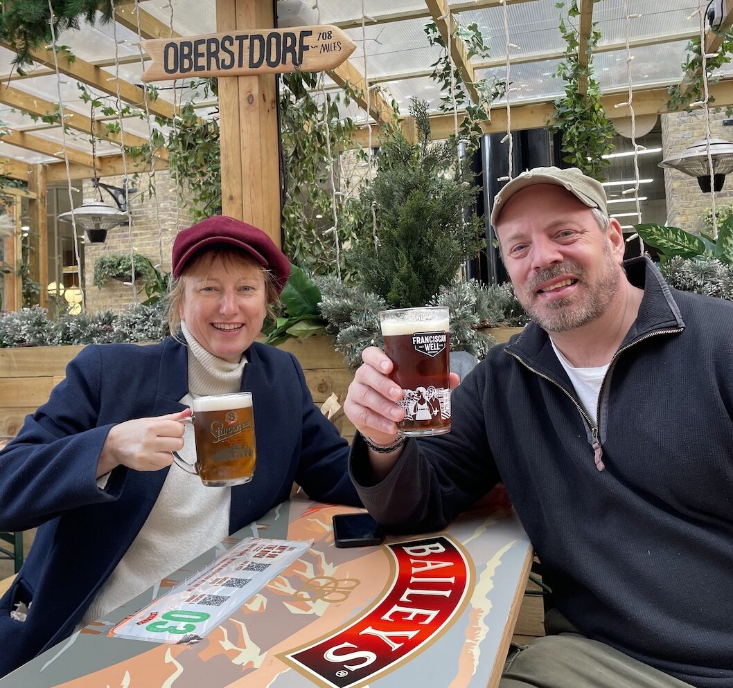 beer at nearby Hay's Galleria