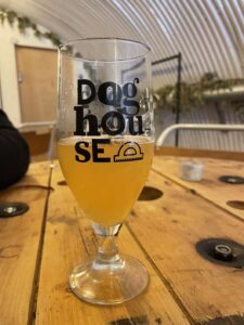 Doghouse beer from Enid Street Tavern was light and refreshing
