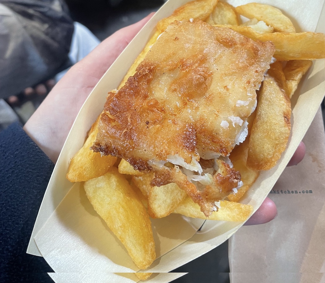 Award-winning fish and chips at Borough Market