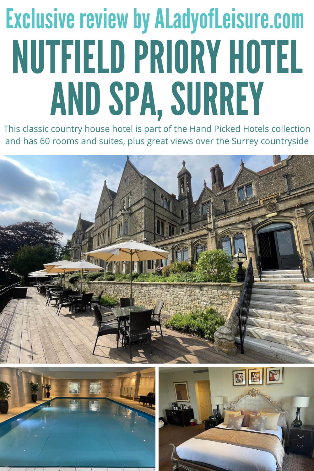 Nutfield Priory hotel and spa Pinterest pin