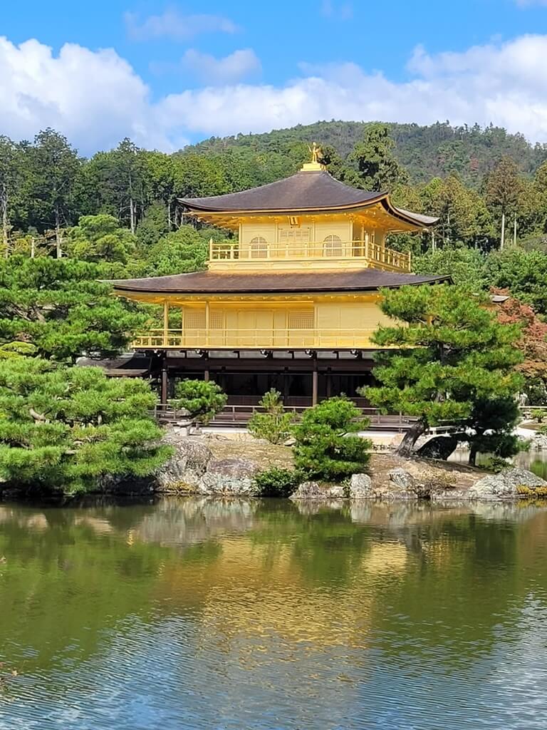 Kinkaku-Ji shrine in Kyoto, known as the Golden Pavilion Kinkaku-Ji shrine in Kyoto, known as the Golden Pavilion