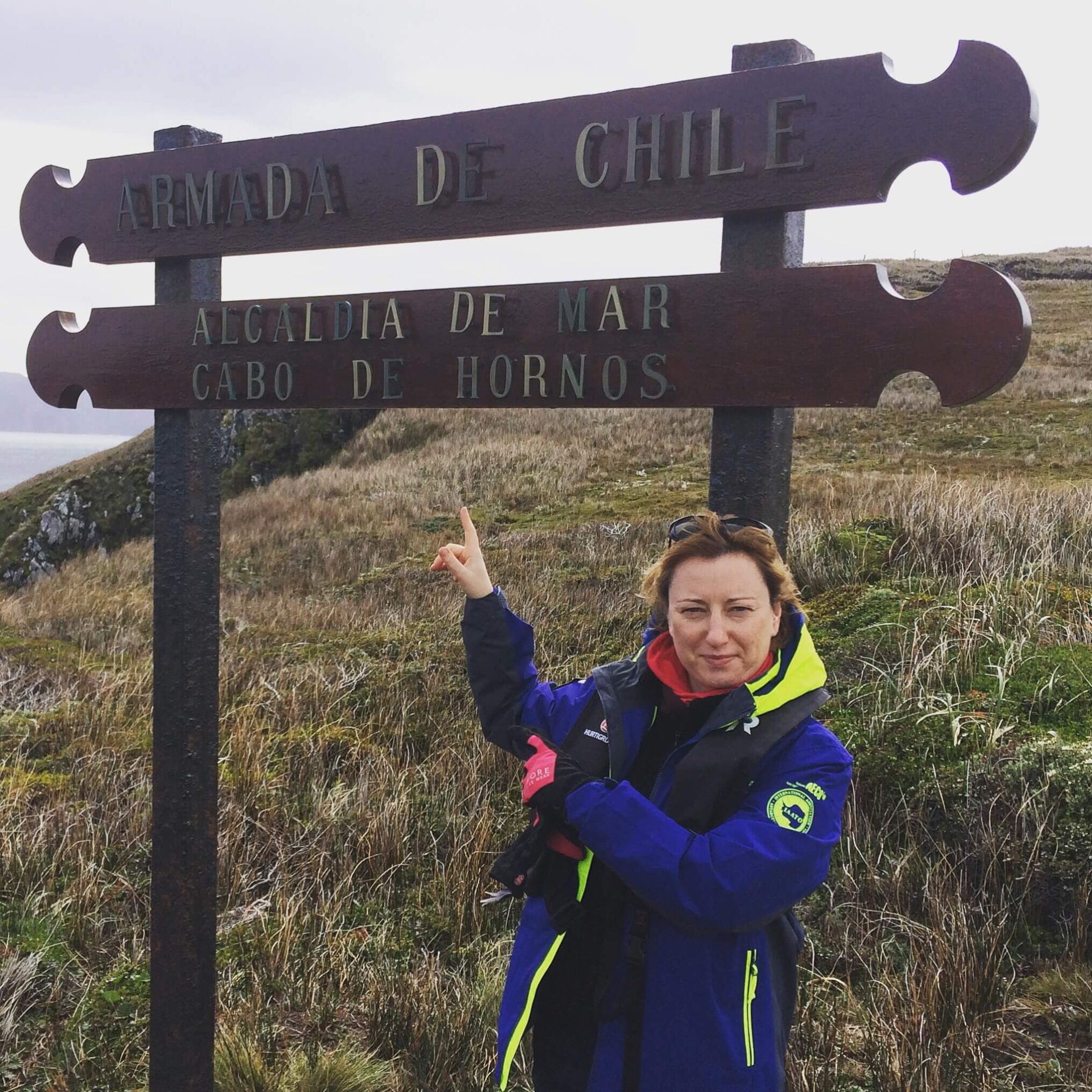 Standing at the edge of the world - the sign at Cape Horn