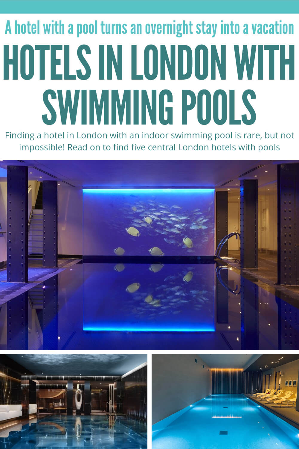 Hotels in London with swimming pools pin