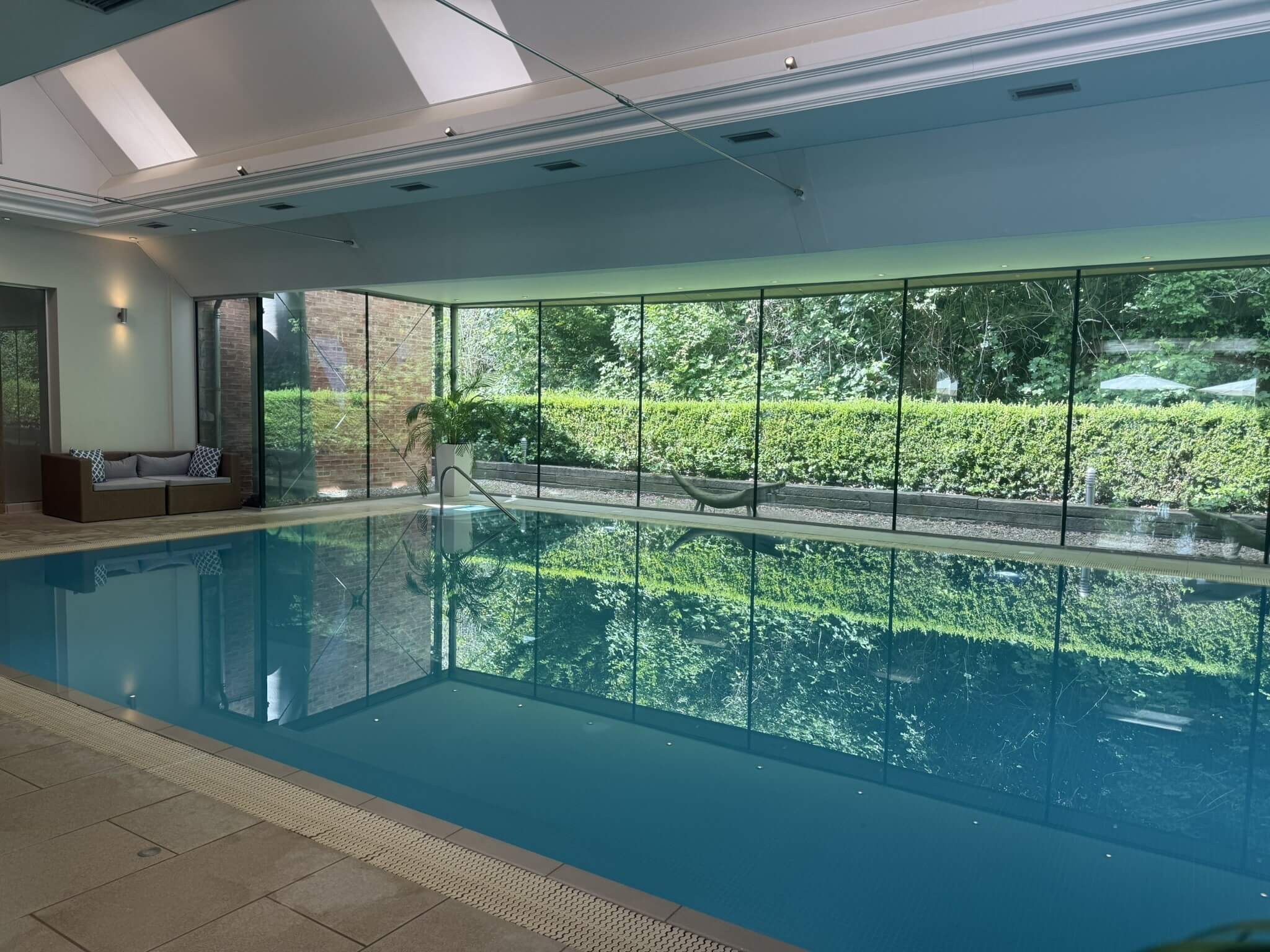  swimming pool at Rushton Hall hotel